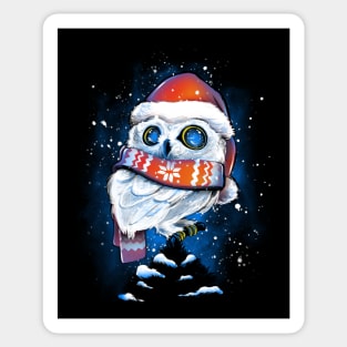 Christmas Owl Sticker